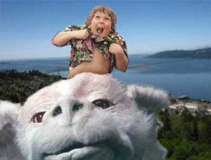 chunk goonies riding falkor never ending story